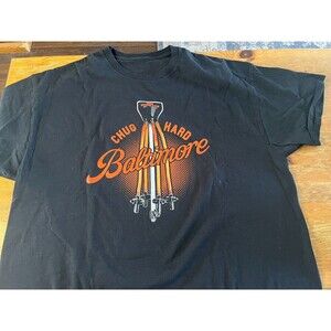 Chug Hard Baltimore T-Shirt Orioles Hydration Station Homer Hose Dong Bong MLB